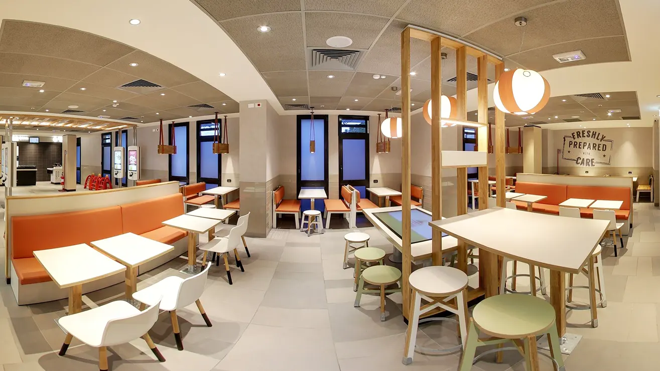 Realizzazione opere murarie e impiantistiche tecnologiche del ristorante McDonald’s a Roma presso l'aeroporto internazionale di Pisa "Galileo Galilei".