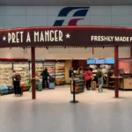 Realizzazione dello store Pret A Manger nella Stazione Centrale di Bologna situato al piano Alta Velocità nella Hall al livello -2.